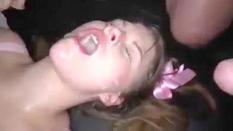 college girl Gangbang Swinger Bukkake And Cum Swallows