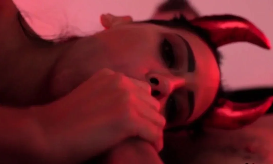 Colombian Devil Girl Gets Analized And Sucks Cock