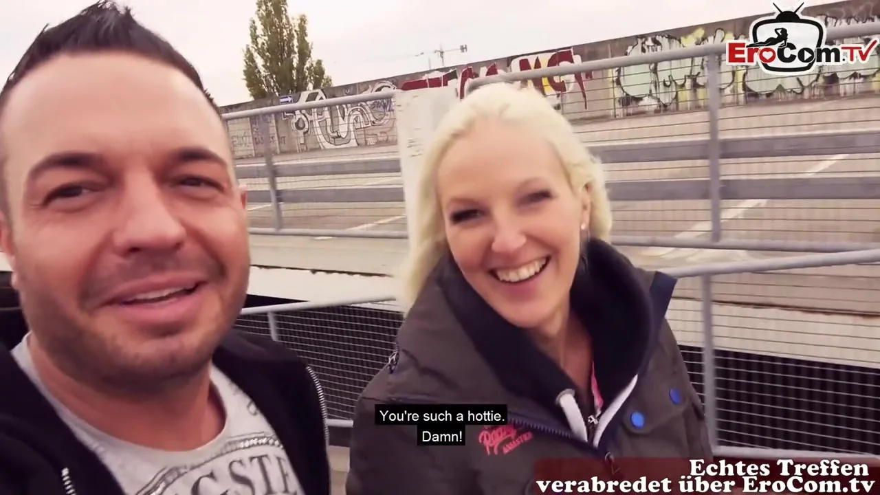 German blonde Slut meet and fuck at Public Parking in Berlin