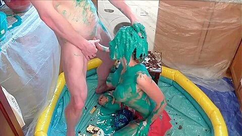 Cake sitting, pies and messy sucking and fucking