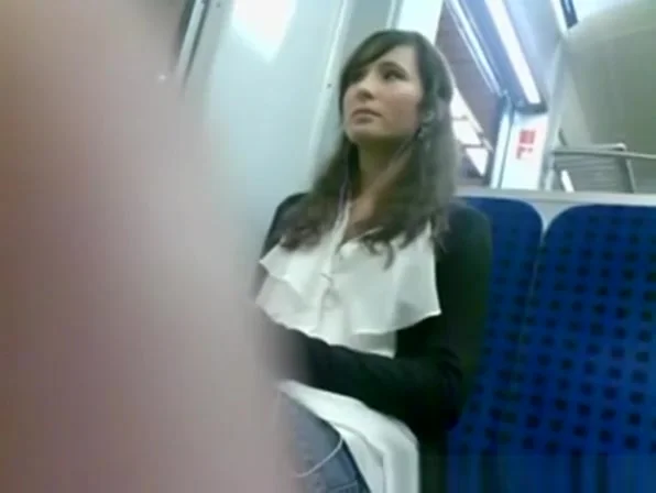 Sexy legs on train