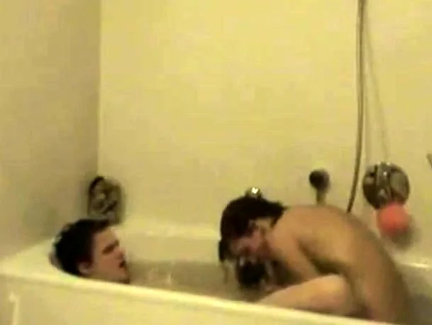 Couple sex in their bath