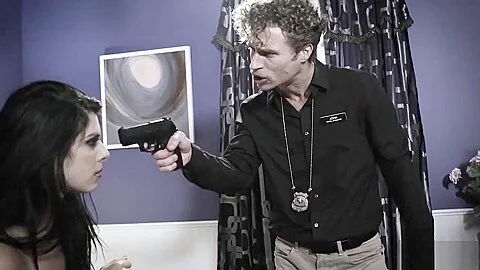 Petite creampied latina fucked by a perverted officer