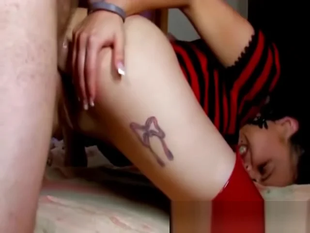 French GF Fucked in Latex Boots