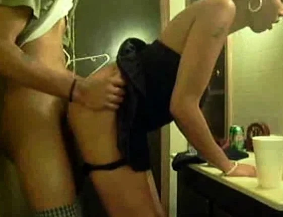 Tattooed stud doggystyle fucks skinny amateur