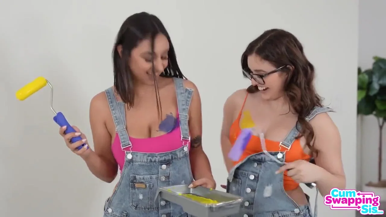 1 Cock Versus 2 Pussies - Amateur Threesome Hardore With Busty Brunettes