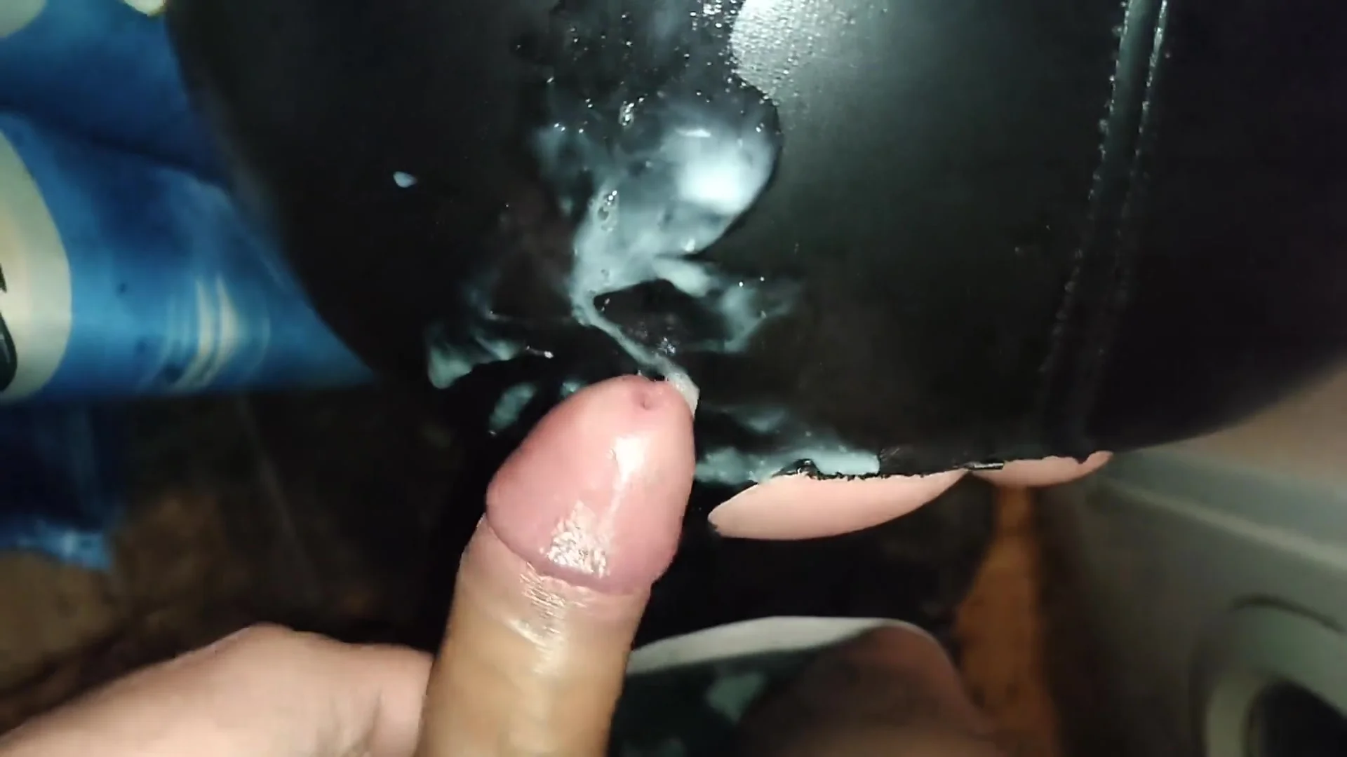 Of Cum On Horny Mommys Black Leather Pants