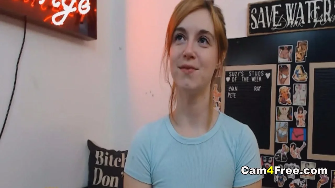 Red Head Hottie Sucks Toy Then Banged Herself