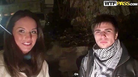 Young girl, named Natalie, pick uped in the night streets