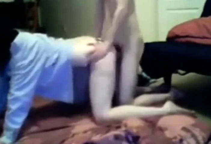 Sweet teenage couple fucks on the floor