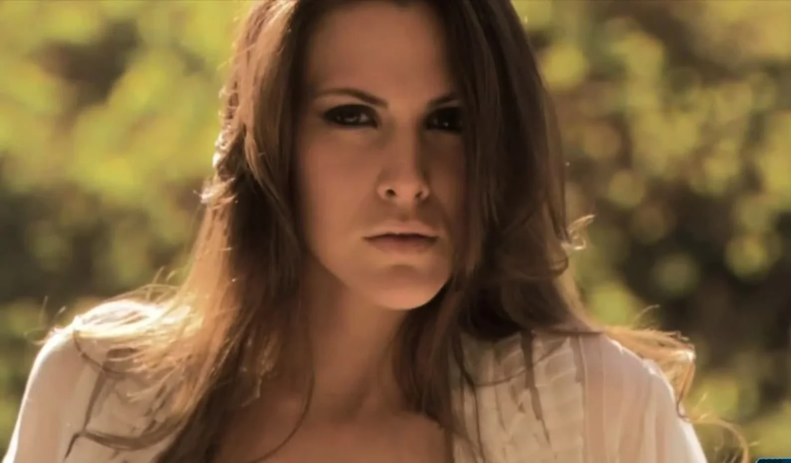 Gorgeous brunette dreaming about another