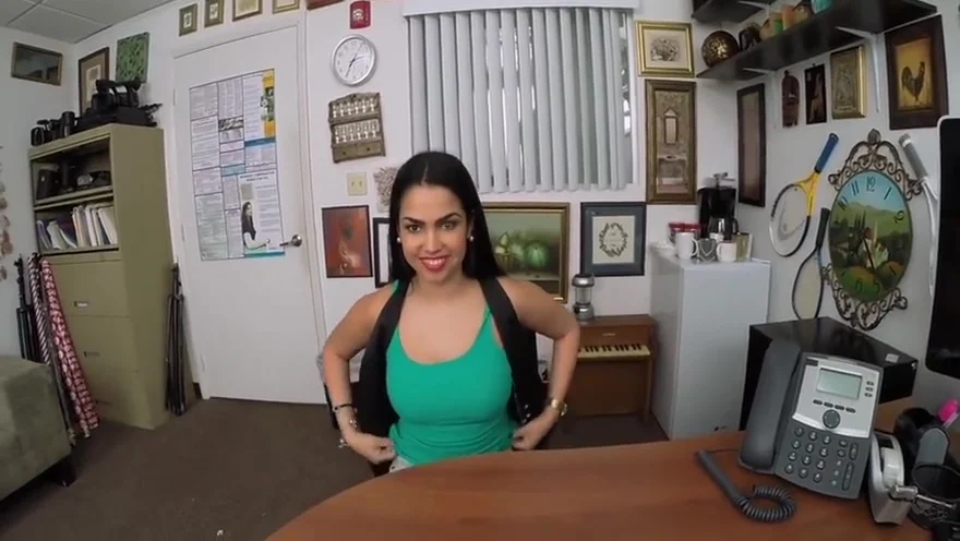 Big Jugs Latina Gets Pleasantly Fucked In The Office