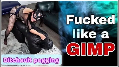 Femdom Bitchsuit Pegging Leather Bondage Huge Strap On Dildo Bdsm Amateur Real Couple - Verified Amateurs