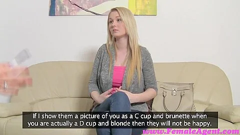 FemaleAgent HD Big breast casting
