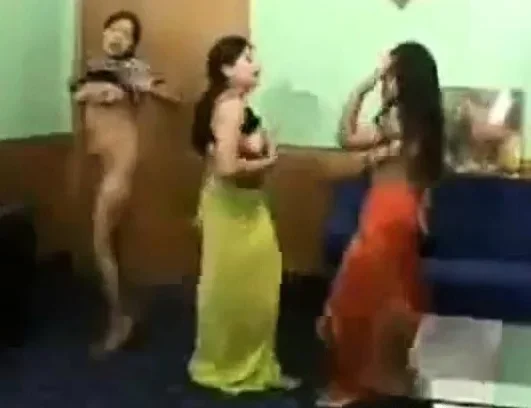 3 girls dancing and getting naked