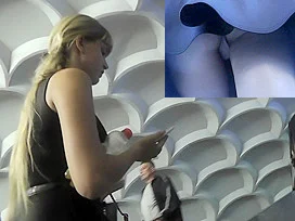 MILF upskirt action filmed by experienced