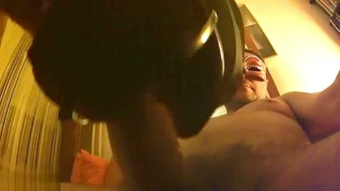 POV Harsh dental gag deepthroating slave slut in leather harness