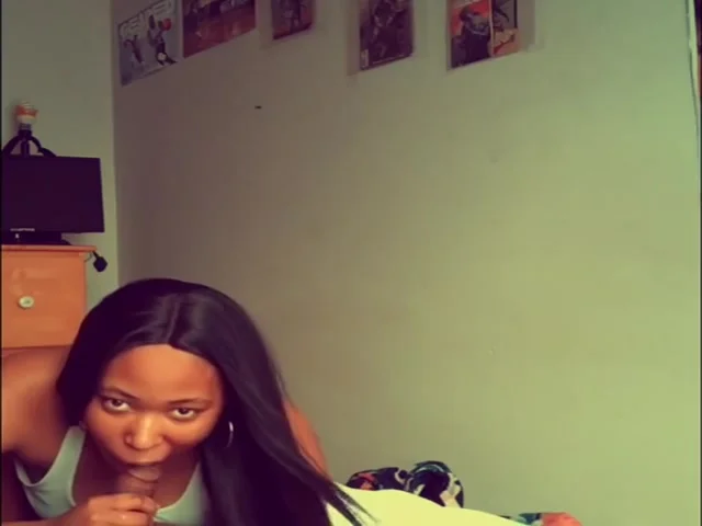 Ebony teen 18+ Sucking and Riding Creamy BBC!