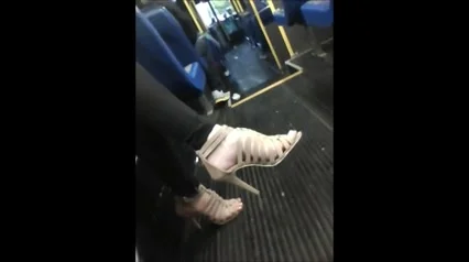 Fuckable feet on the bus to work. Vid 1