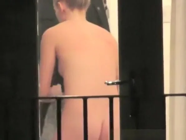 Neighbor teen 18+ spied through the window