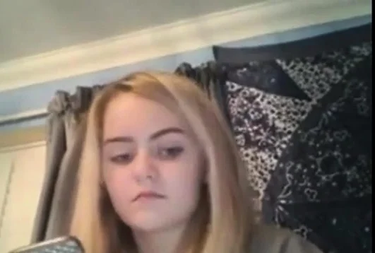 Young Omegle Blonde Gets Bored and Plays With Pussy