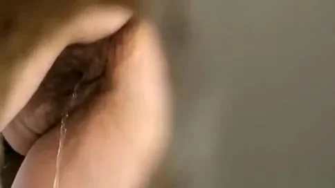 Hairy caught peeing