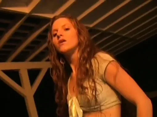 Small tit blonde coeds having fun taking off their clothes and strutting around