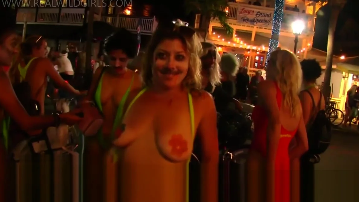 Raunchy Street Flashing Sluts at Fantasy Fest 18