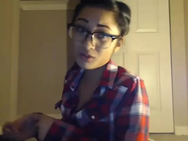 Attractive Brunette teenager 18+ Doing A Solo Striptease Act