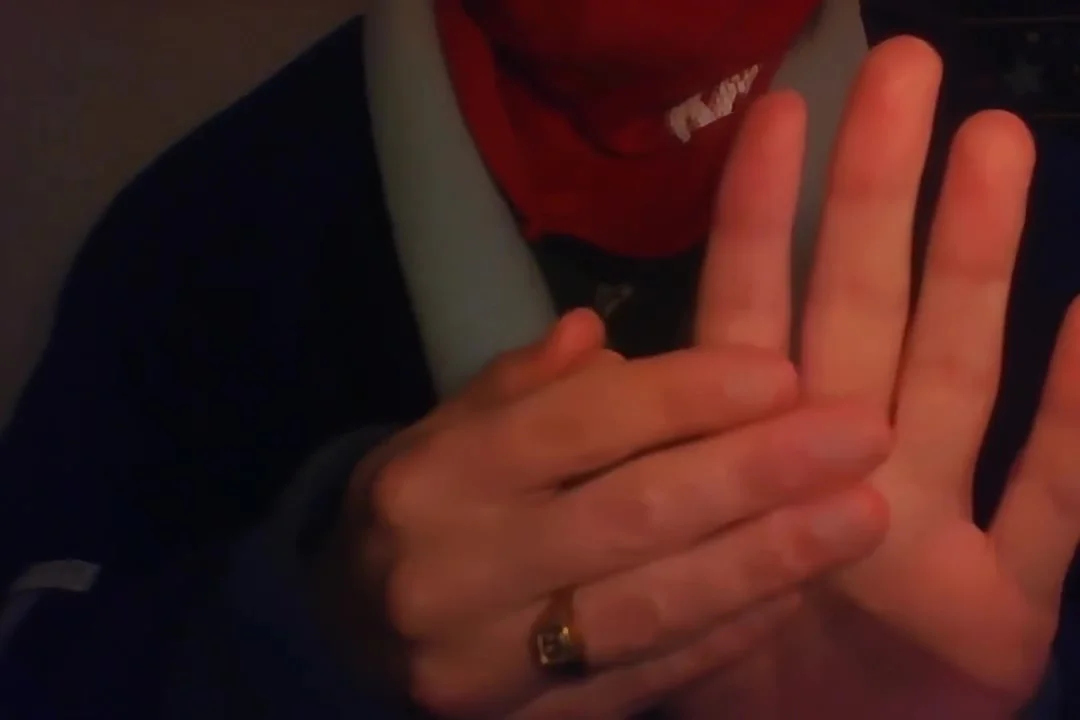Deborah hand fetish erotic asmr with long nails and bitten nails