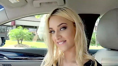 Stranded slut Uma Jolie fuck in the car