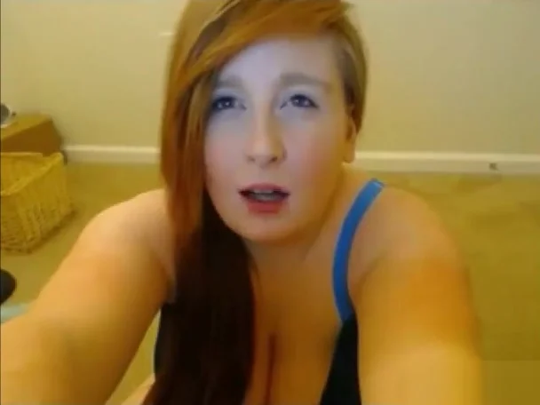Hot Chubby BBW Redhead masturbating pink pussy