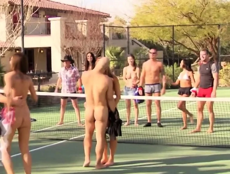 Fun and naughty outdoor sex games between swinger couples.