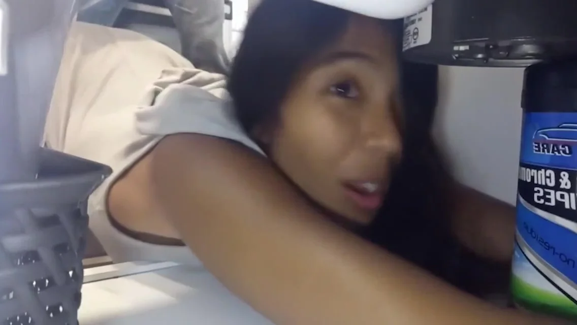Little Asian Stepsis Gets Stuck and Fucked by German Stepbro