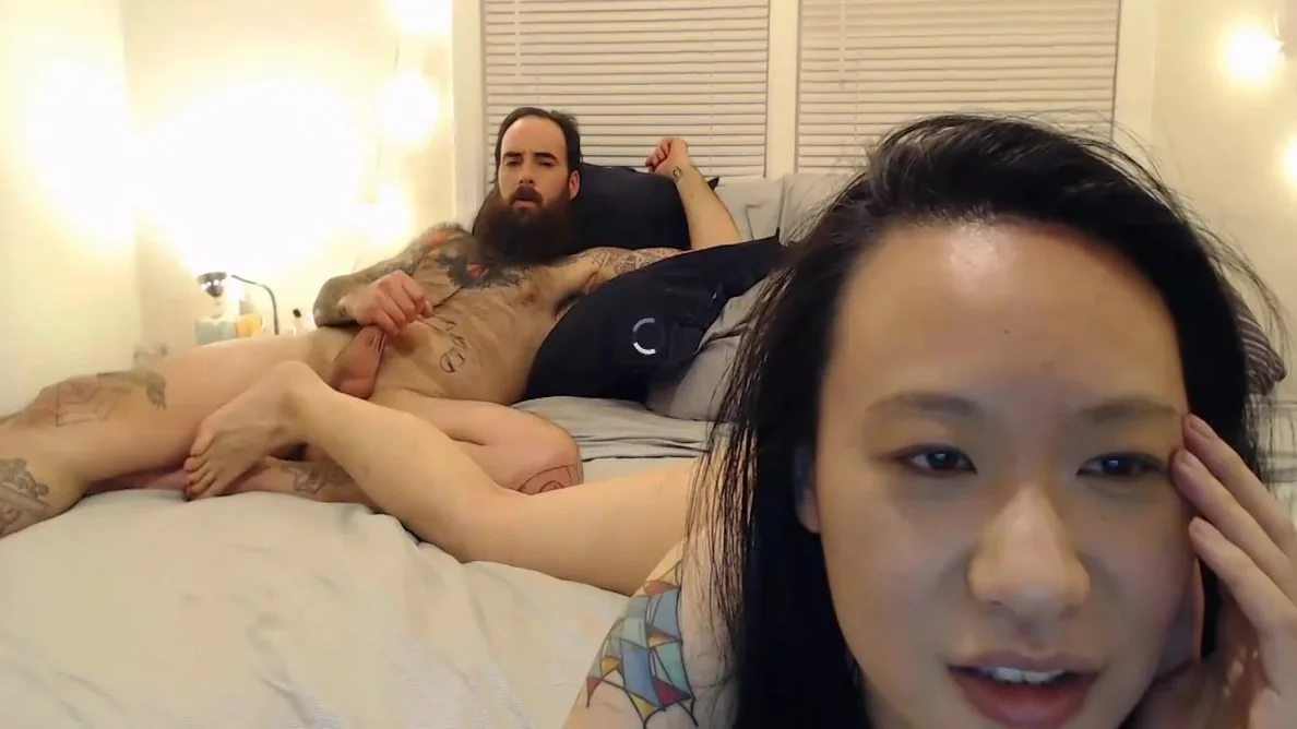 Zoe Lark - Tight Asian Girl With Tattoos Fucks White Bf