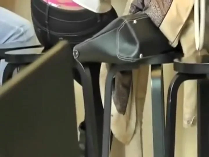 Charming teen 18+ girl's thong peeks out