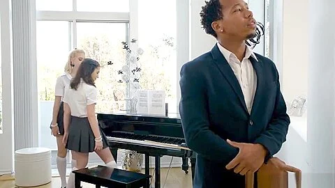 teen 18+ Piano students 18+ Fuck A Black Teacher During The Lesson