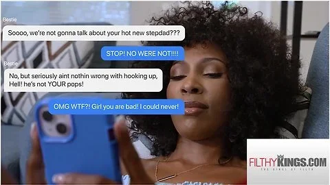 FithyTaboo - Black Ebony Stepdaughter SQUIRTS ALL OVER Her Stepdad's Cock