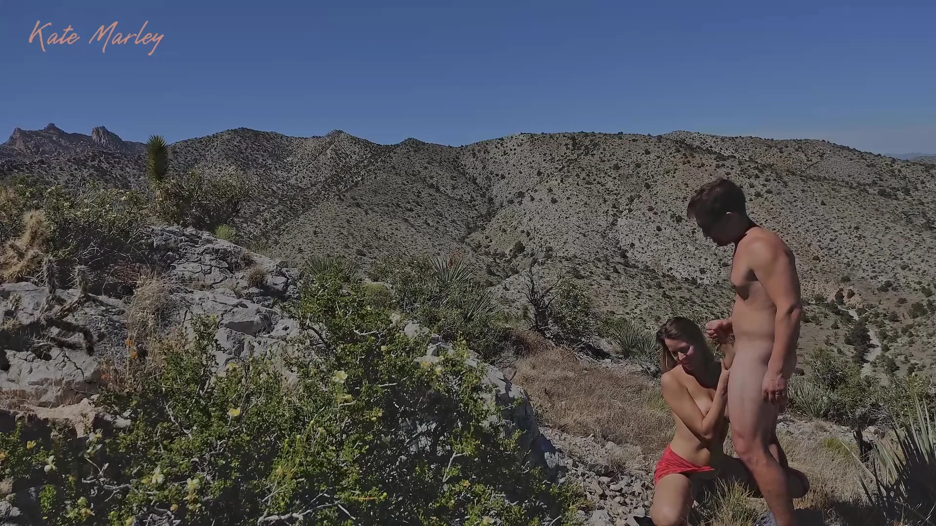 Kate Marley - Blowjob On Mountain Top While Hiking