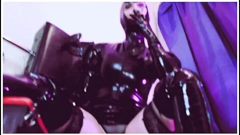 Smoking Fetish Dominatrix Eva Latex Rubber Milf Sexy Femdom Mistress Gloves Boots Bdsm High Heels