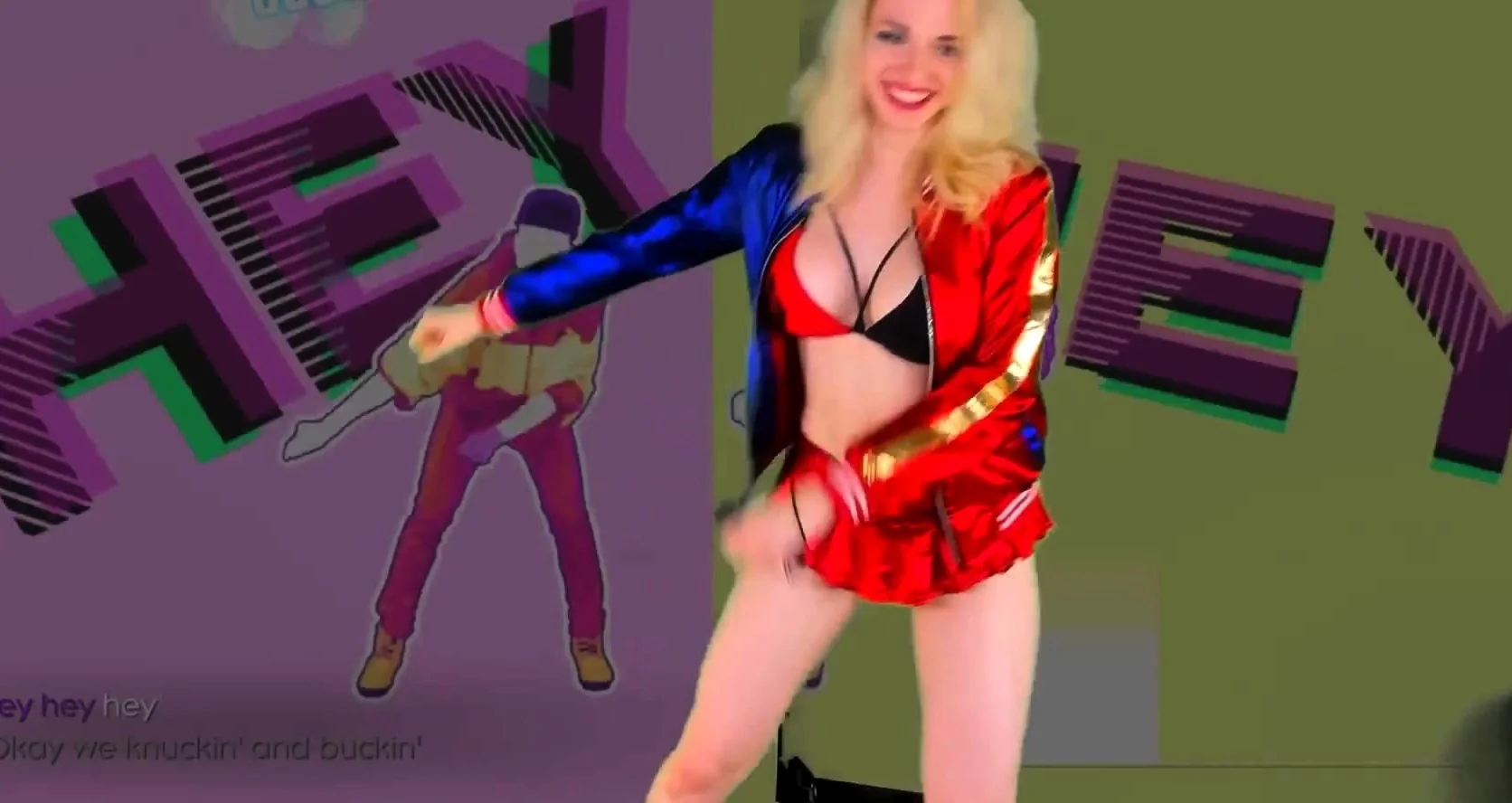 Beautiful blonde in solo striptease porn