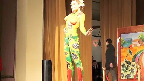 Naked Body Painting Fashion Show Miss