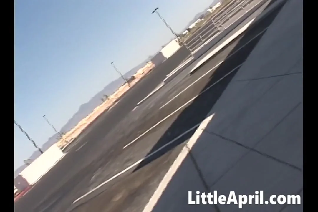 Little April masturbates in hot solo scene