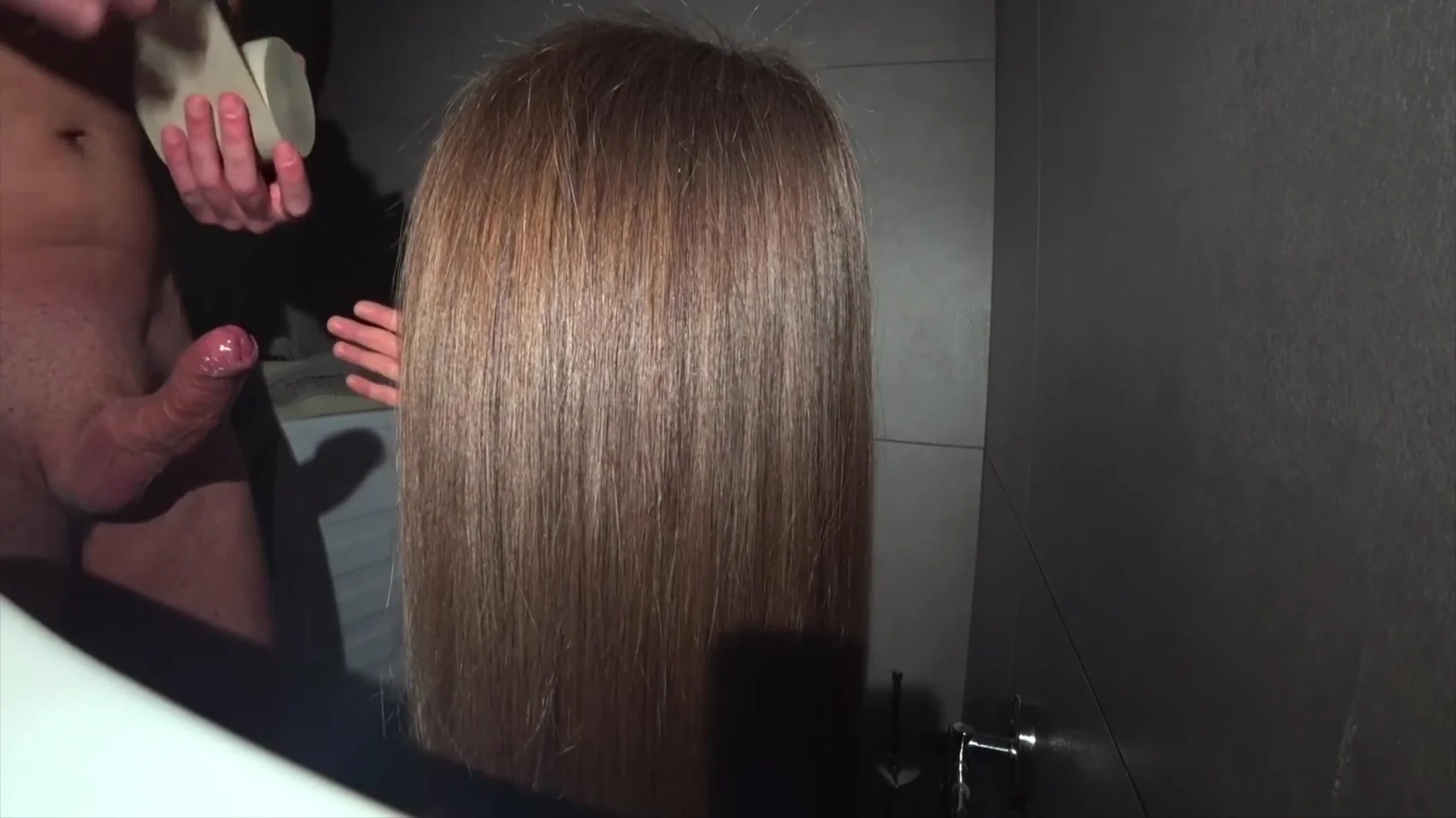 Real Cheating. Wife In The Toilet Fucks Her Neighbor While Her Husband Is Resting In The Room. Anal 10 Min