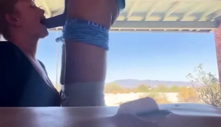 Outside no handed interracial BBC deepthroat