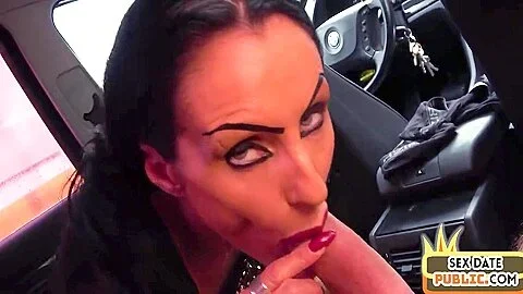 Drilled In Pov In Car By Big White Dick
