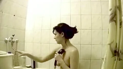 filmed wife of my friend in the shower
