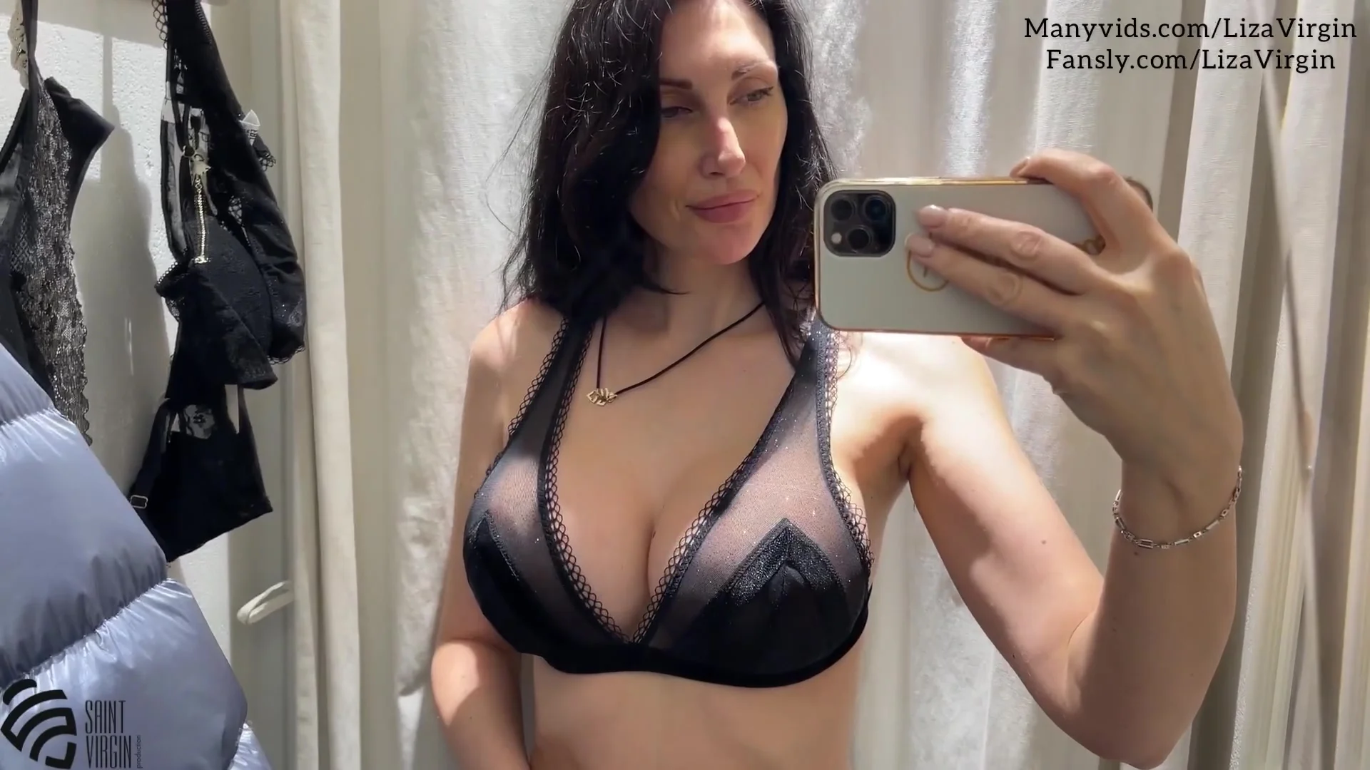 Fitting Underwear And Masturbation In The Store