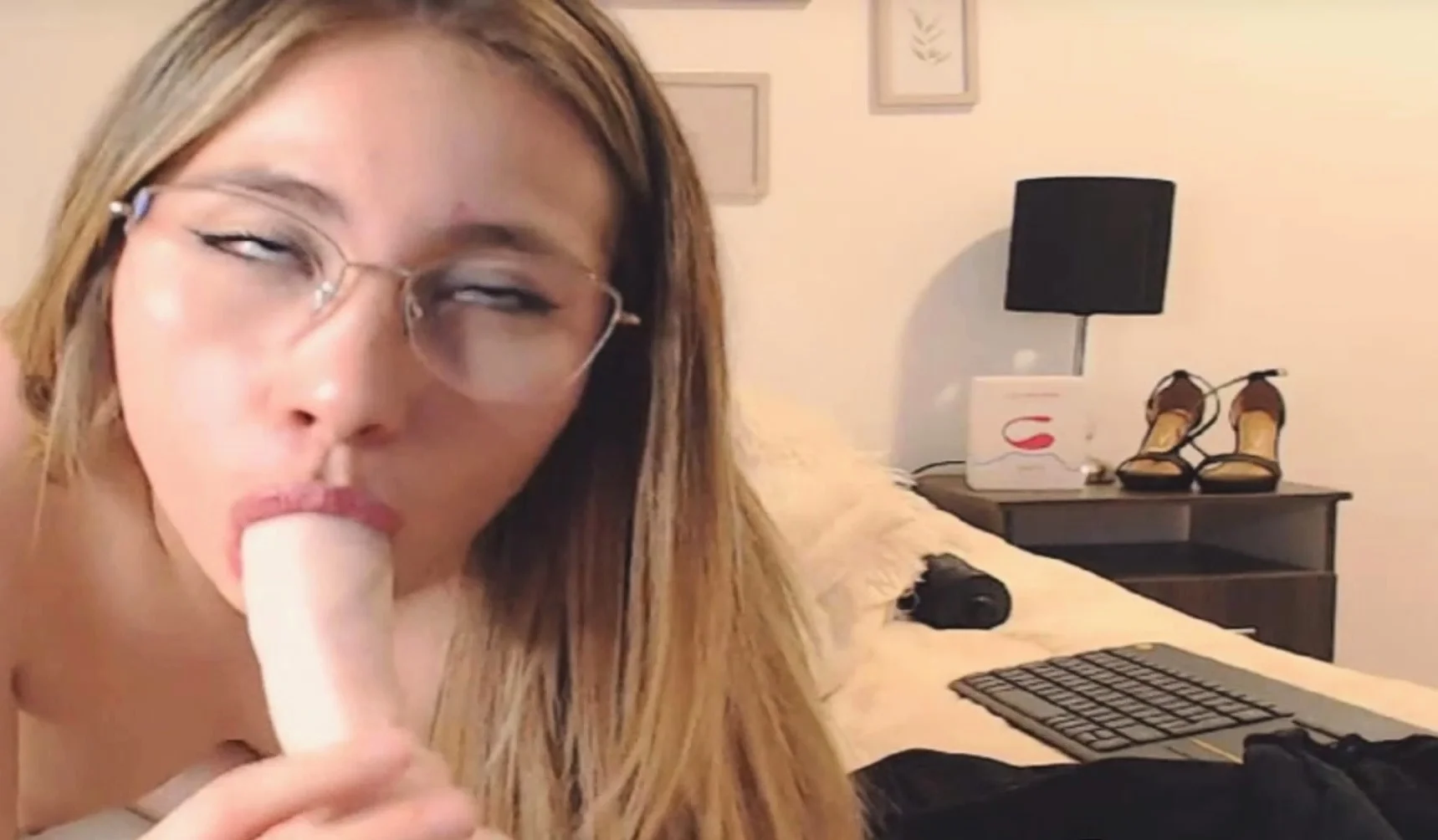 Busty Babe Fucks Herself Using Her Dildo