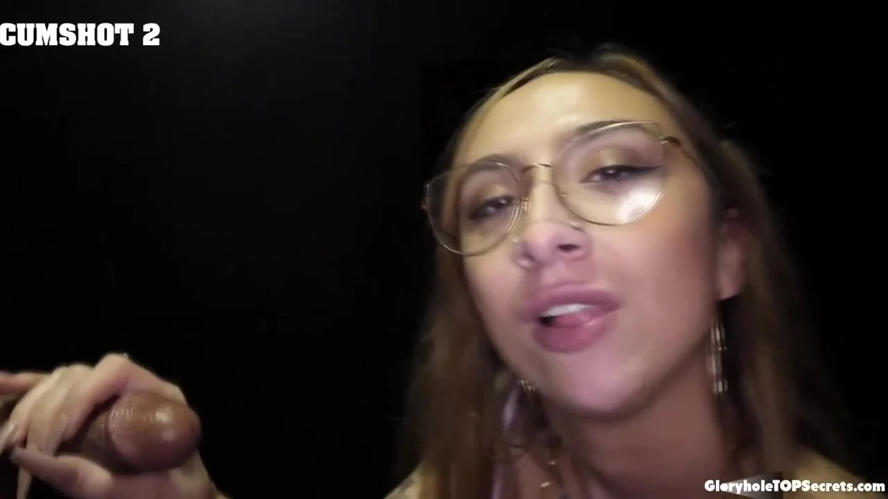 Hot Nina first ever multiple gloryhole cumshots